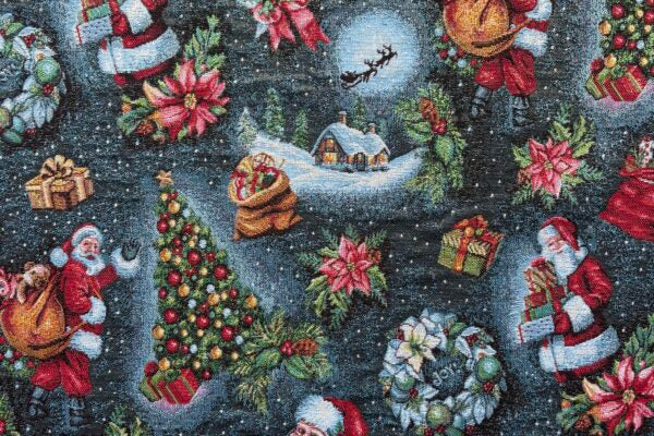 Gobelin Christmas Santa Blue
