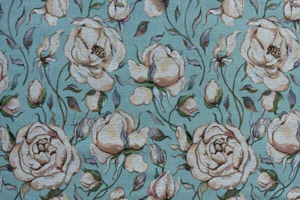 Gobelin Lily Turquoise Large